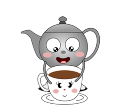 Teapot and tea cup sticker #5196711