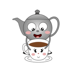 Teapot and tea cup sticker #5196711