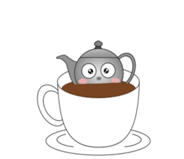 Teapot and tea cup sticker #5196712