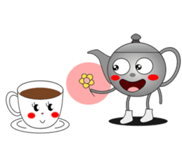 Teapot and tea cup sticker #5196713
