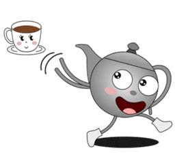 Teapot and tea cup sticker #5196723
