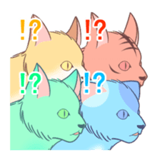 4-CATS OF EMOTIONS! sticker #5196920