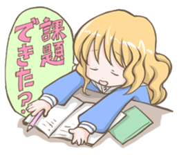 Girls' question Sticker sticker #5197028