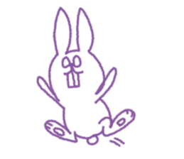 This is a rabbit of pewter sticker #5197460