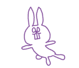 This is a rabbit of pewter sticker #5197461