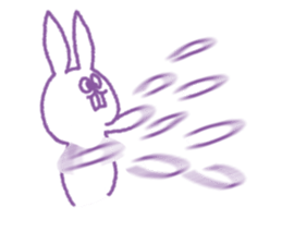 This is a rabbit of pewter sticker #5197476