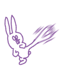 This is a rabbit of pewter sticker #5197477