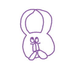 This is a rabbit of pewter sticker #5197483