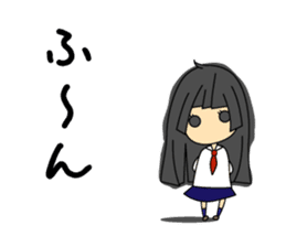 Japanese mantis girl sticker #5197491