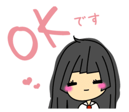 Japanese mantis girl sticker #5197492