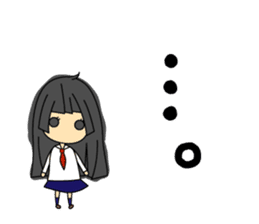 Japanese mantis girl sticker #5197495