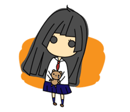 Japanese mantis girl sticker #5197501