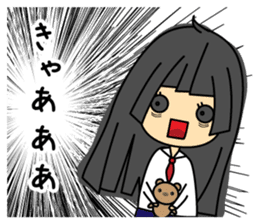 Japanese mantis girl sticker #5197509