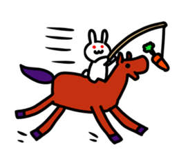 The life of the rabbit sticker #5197545