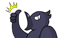 THE Cute Crow YATTA! sticker #5198054