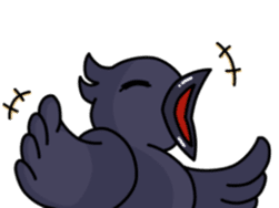 THE Cute Crow YATTA! sticker #5198055