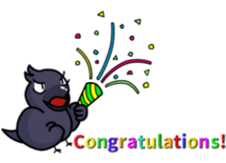 THE Cute Crow YATTA! sticker #5198059