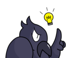 THE Cute Crow YATTA! sticker #5198075