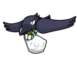 THE Cute Crow YATTA! sticker #5198078