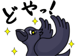 THE Cute Crow YATTA! sticker #5198079