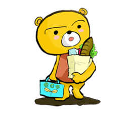 The serious too bear (Japanese version) sticker #5198444