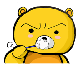 The serious too bear (Japanese version) sticker #5198448