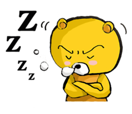 The serious too bear (Japanese version) sticker #5198450