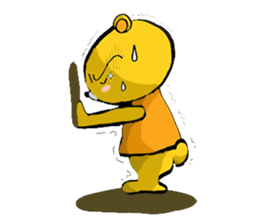 The serious too bear (Japanese version) sticker #5198452