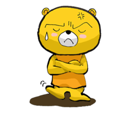 The serious too bear (Japanese version) sticker #5198453