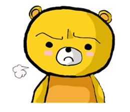 The serious too bear (Japanese version) sticker #5198454