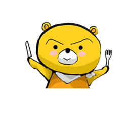 The serious too bear (Japanese version) sticker #5198455