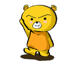 The serious too bear (Japanese version) sticker #5198457