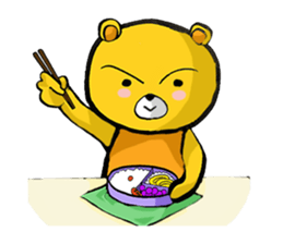 The serious too bear (Japanese version) sticker #5198460