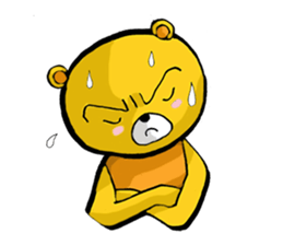 The serious too bear (Japanese version) sticker #5198462