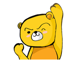 The serious too bear (Japanese version) sticker #5198468