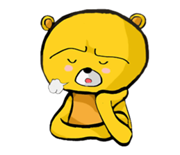 The serious too bear (Japanese version) sticker #5198470