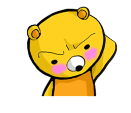 The serious too bear (Japanese version) sticker #5198471