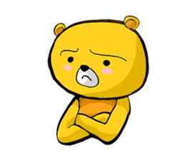 The serious too bear (Japanese version) sticker #5198472