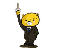 The serious too bear (Japanese version) sticker #5198473