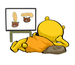 The serious too bear (Japanese version) sticker #5198476