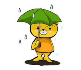 The serious too bear (Japanese version) sticker #5198479