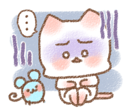 Sticker of a cat and a mouse sticker #5198792