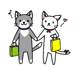 Cat couple story sticker #5198929