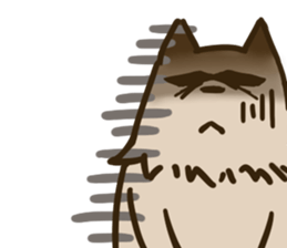 Sticker of a tired dog sticker #5199256