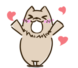 Sticker of a tired dog sticker #5199257