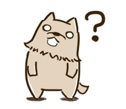 Sticker of a tired dog sticker #5199258