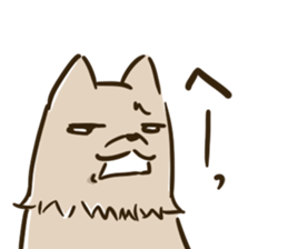 Sticker of a tired dog sticker #5199276