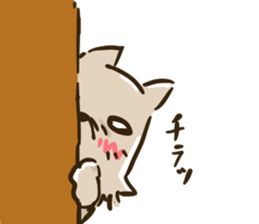 Sticker of a tired dog sticker #5199279