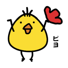 Cute chicken sticker