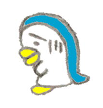 Funny cute penguin sticker #5200766